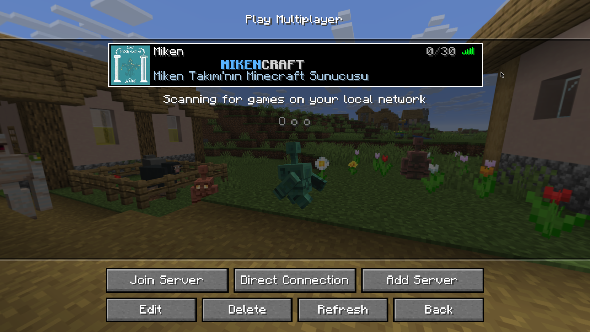 sunucu bilgileri tanımlayın