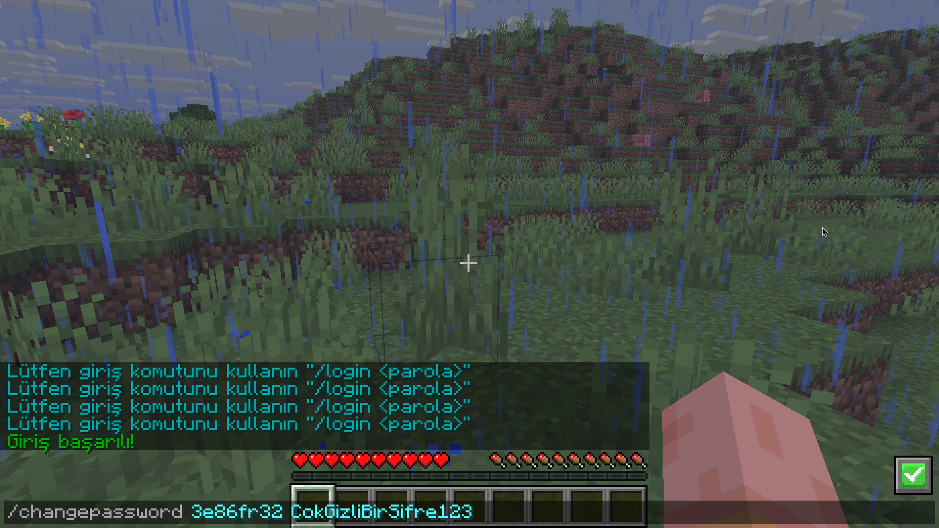 parola değiştirmek